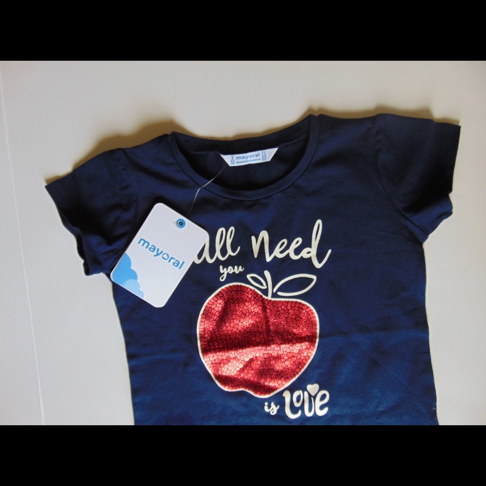 Marino Navy blue graphic tee shirt